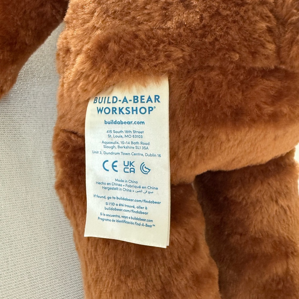 Build a Bear Workshop Happy Birthday Bear Plush Brown Teddy - Picture 7 of 8